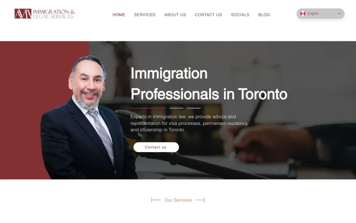 AMA Legal website on a laptop