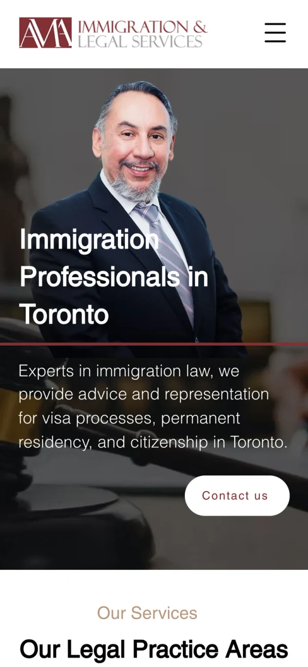 AMA Legal website in five languages