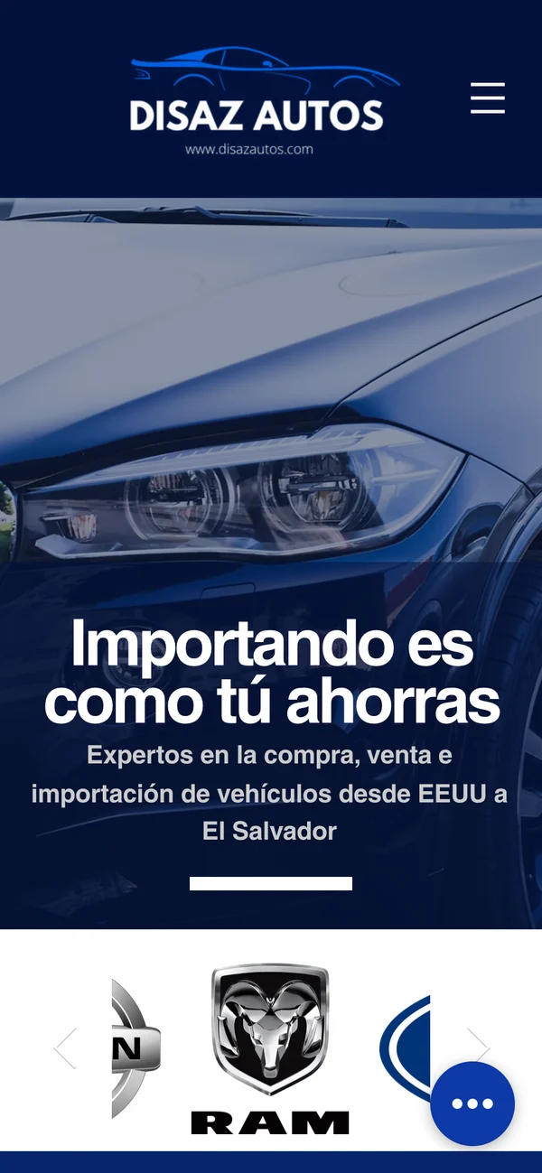 Disaz Autos website