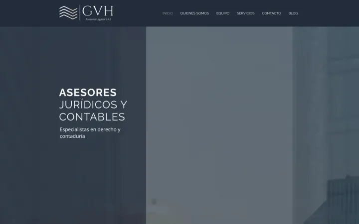 GVH Asesores website