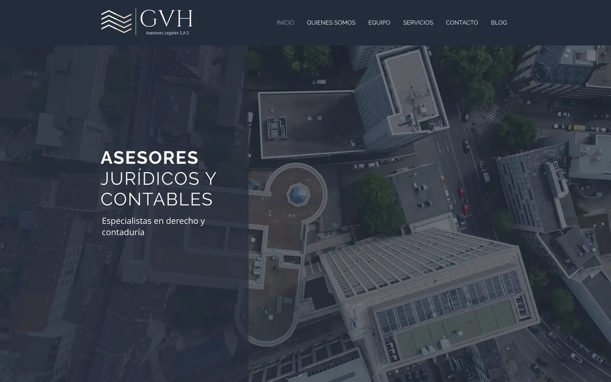 GVH Asesores website
