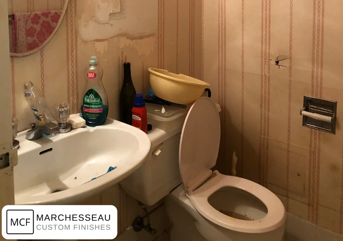 Bathroom refresh, before
