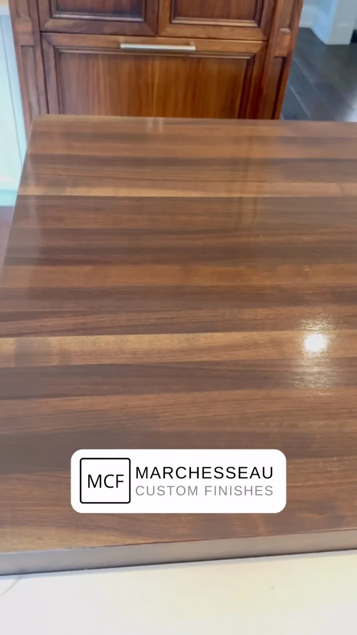 Refinished wood floor