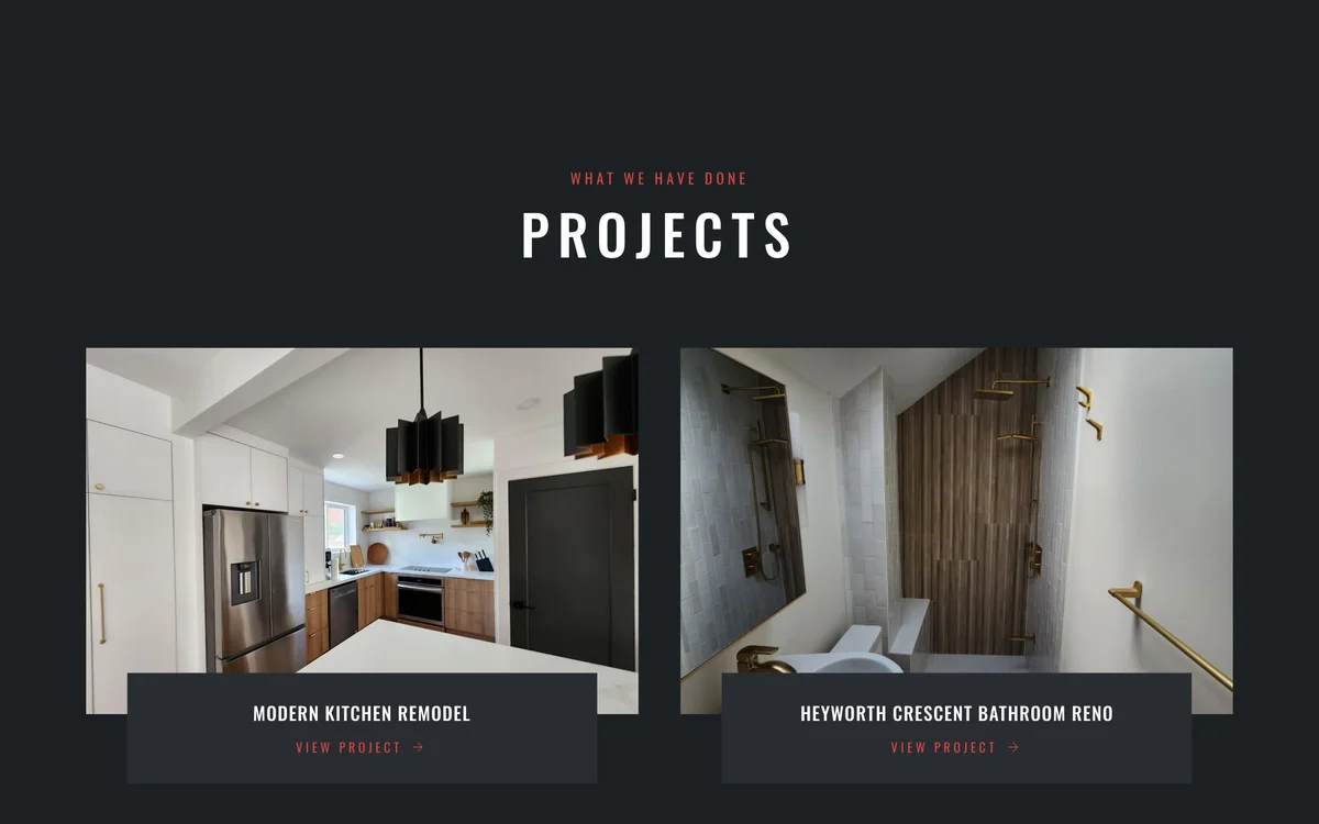 Montemayor General Contracting website